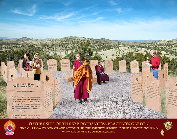 37 Bodhisattva Practices Garden